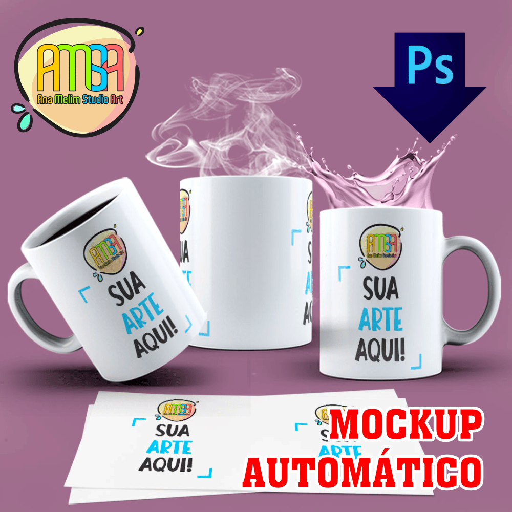 Mockup Caneca Autom Tico Ana Melim Studio Art