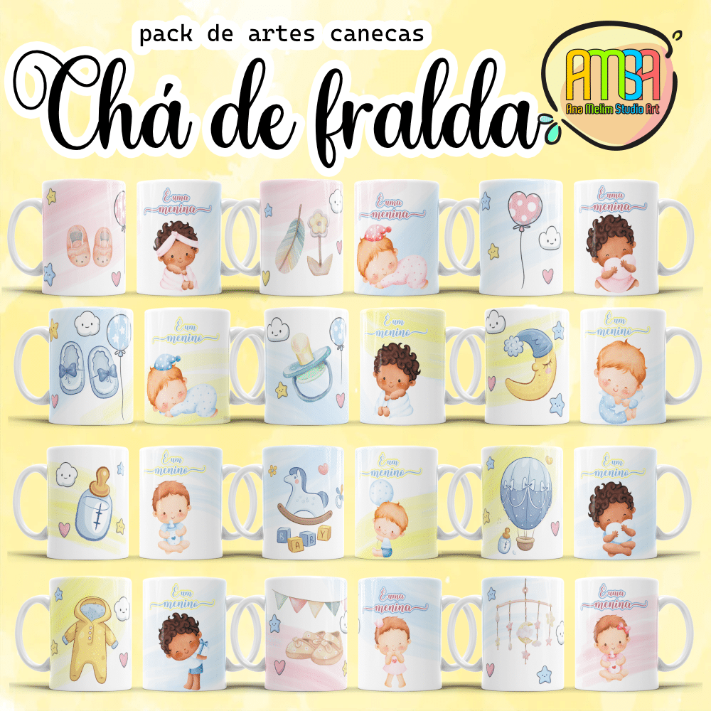 ESTAMPAS LINDAS BRUXAS 3D CANECAS – Ana Melim Studio Art