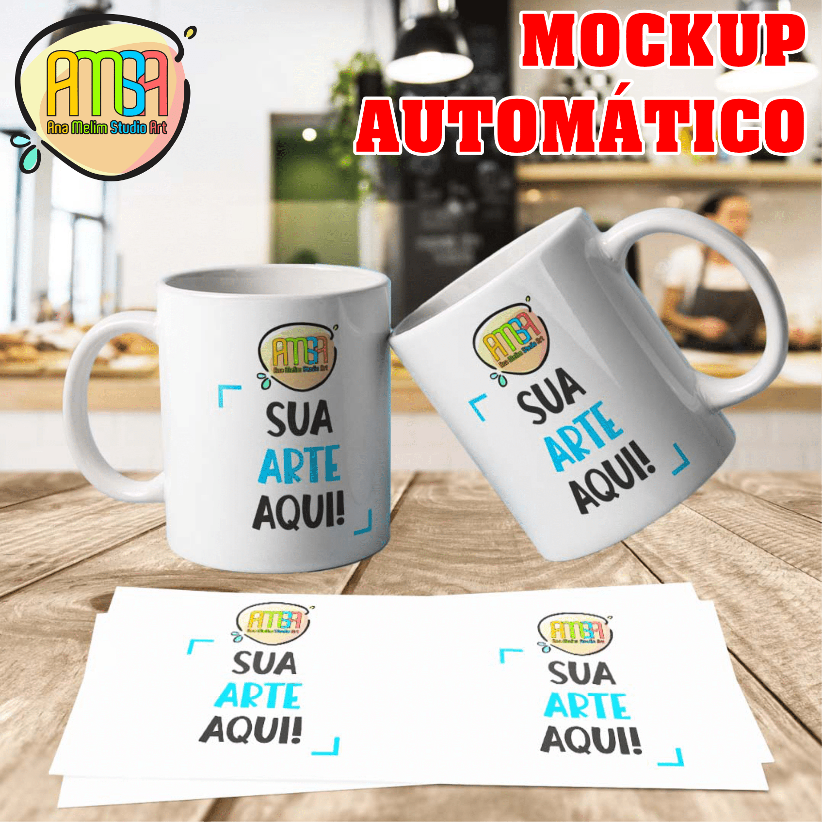 Mockup Autom Tico Caneca Ana Melim Studio Art