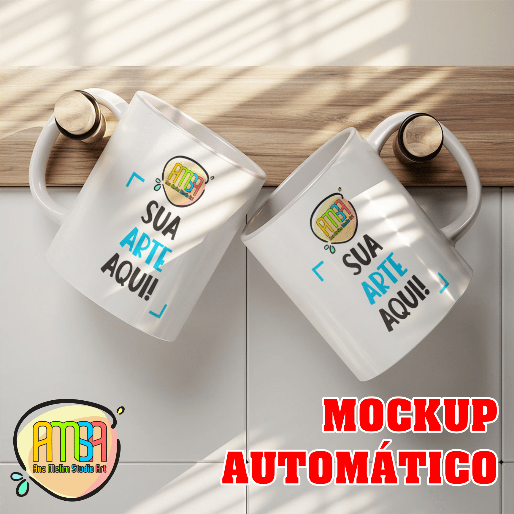 Mockup Autom Tico Caneca Ana Melim Studio Art