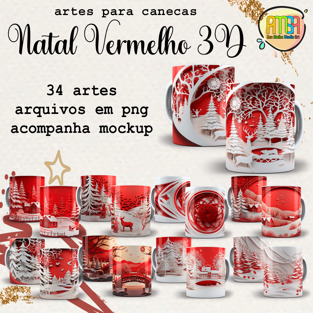 ESTAMPAS LINDAS BRUXAS 3D CANECAS – Ana Melim Studio Art